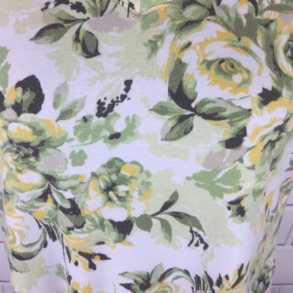 Karen Scott Floral Short Sleeve T-shirt Size L - Picture 2 of 7